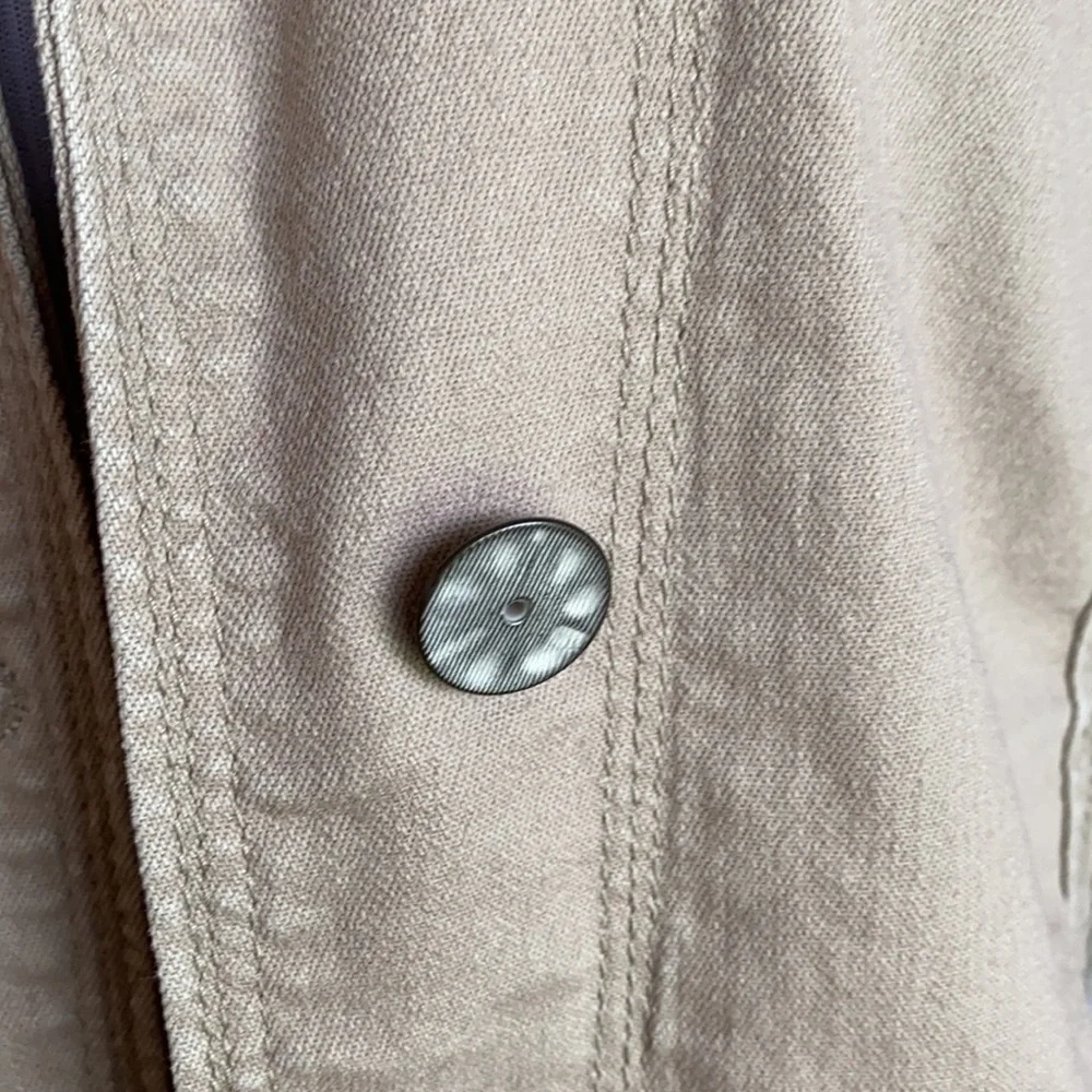 FDJ Tan/Khaki Button Jacket Size Large